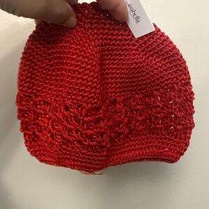 Handmade Red Knit Beanie